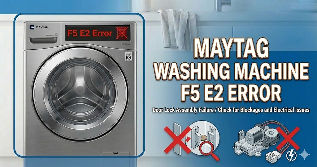 Maytag washing machine F5 E2 error