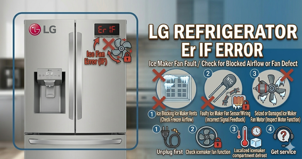 LG refrigerator Er IF error