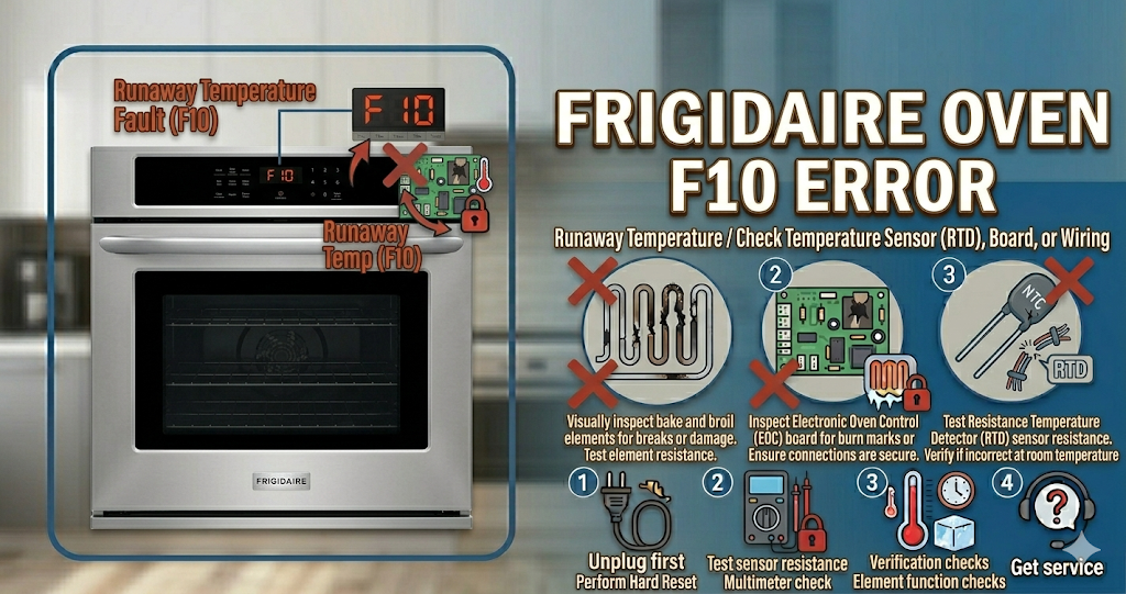 Frigidaire oven F10 error