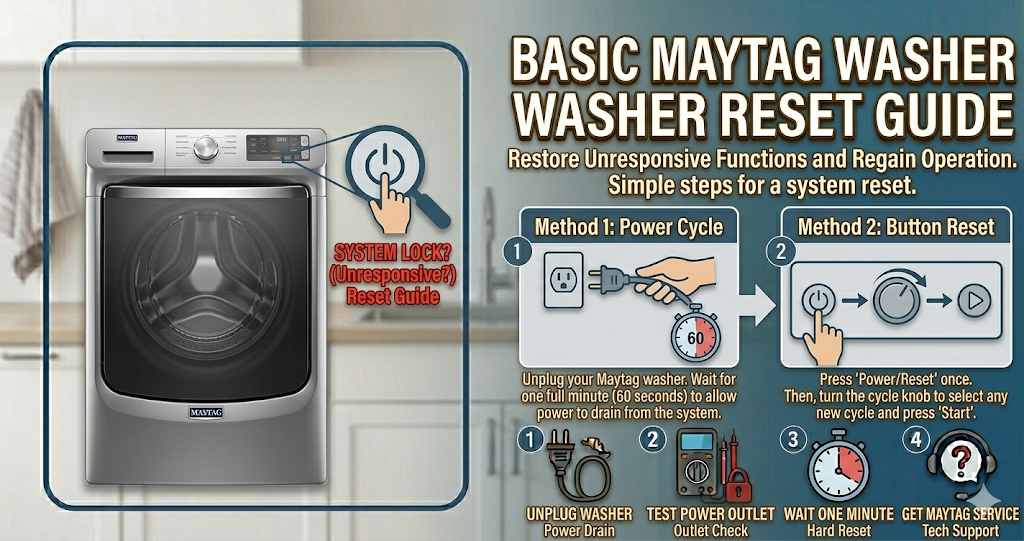 how to reset Maytag washer