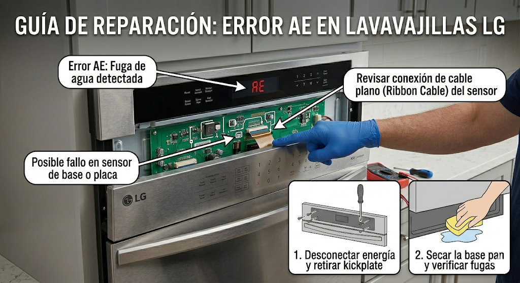 LG Dishwasher AE Error