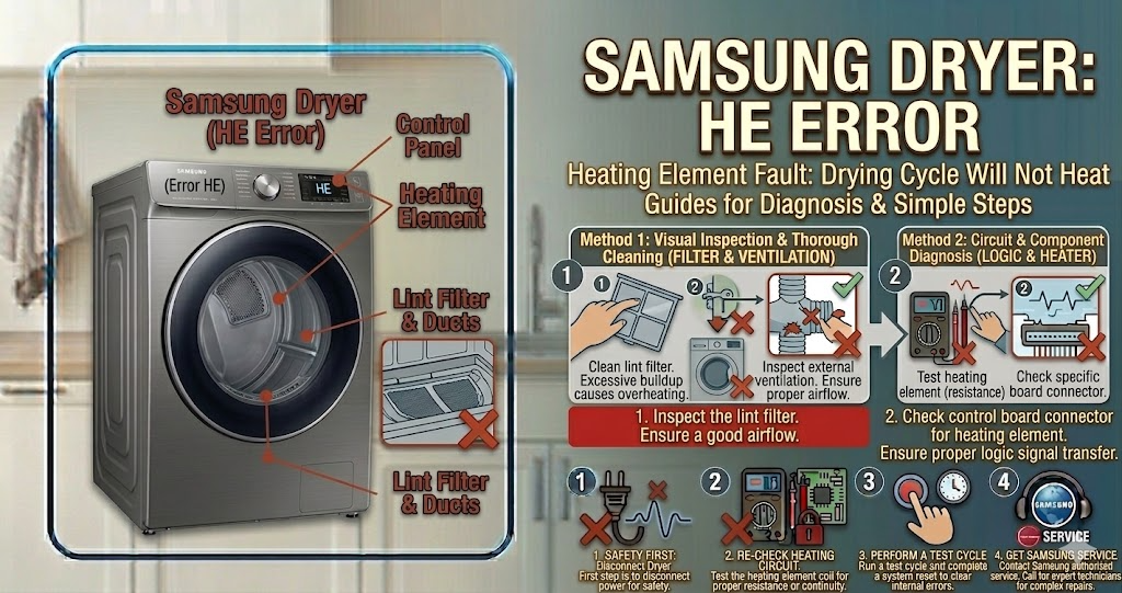 Samsung Dryer HE Error