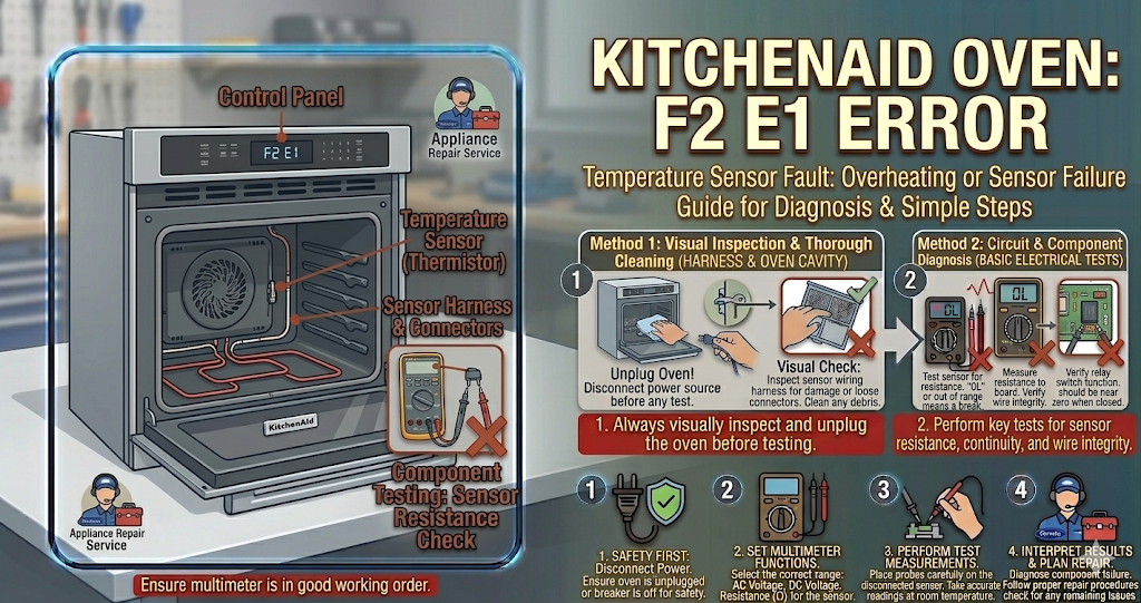KitchenAid Oven F2 E1 Error