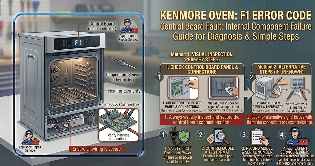 Kenmore Oven F1 Error Code: What It Means & How to Fix It